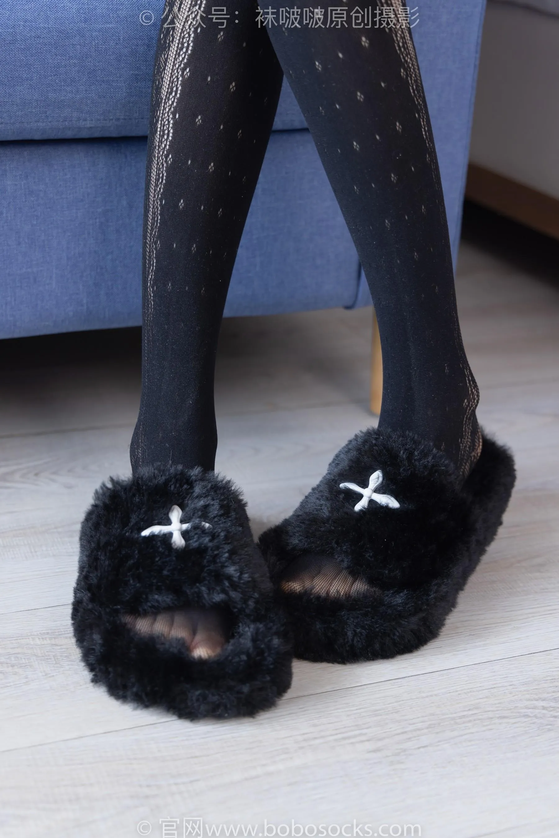 [BoBoSocks袜啵啵]NO.219 稚予-板鞋、拖鞋、厚黑丝、蕾丝黑丝 [87P]插图7